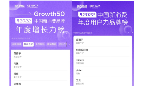迎接发展新阶段，花西子入选Grouth·50中国新消费品牌年度增长力榜